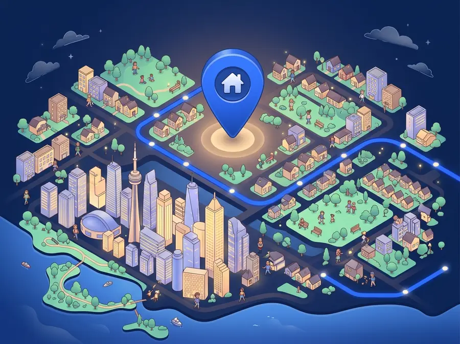 Map of Toronto neighbourhoods